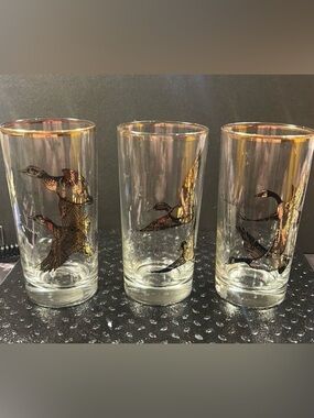 Gold Rimmed Bird Glasses